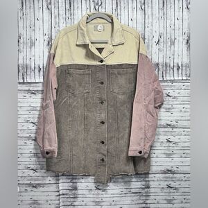 Oli & Hali Corduroy Multicolored Shacket